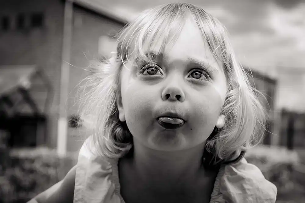 Shooting photo famille enfant noir et blanc